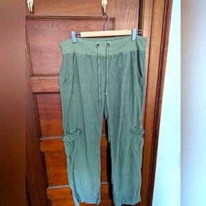 XCVI Linen Cargo Drawstring Pants